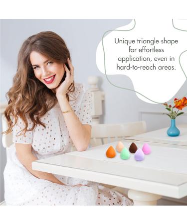 Tranquil Beauty Makeup Sponge Set of 6 - Ultimate Triangle Design Powder Puff Beauty Blenders for Flawless Foundation Application - Buy Online on GoSupps.com