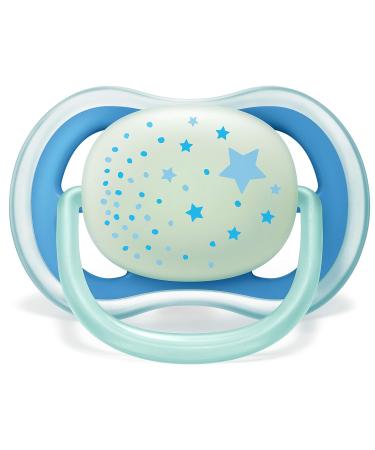 Philips AVENT Ultra Air Nighttime Pacifier Blue 6-18 Months 4-Pack SCF376/43 - Buy Online on GoSupps.com