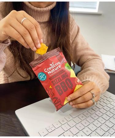 Creative Nature Savoury Snacks | BBQ Flavour Vegan Snacks | Healthy Gluten Free Snack Bags | Free From Top 14 Allergens | 20 x 20g 20 g (Pack of 20) - Buy Online on GoSupps.com