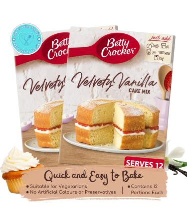 Velvety Vanilla Betty Crocker Cakes Mix 425g x2