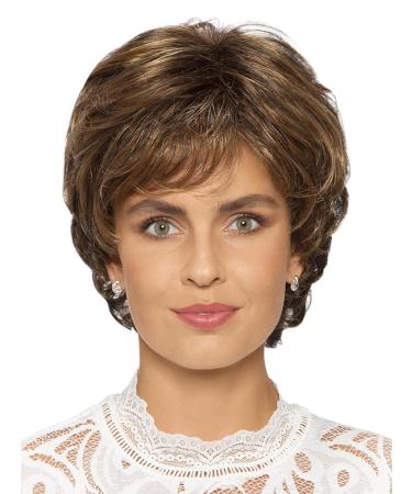 Lofty Wig Jasmin | High-Quality Synthetic Hair Wig | Realistic Medium Brown/Copper Maroon Highlights - International Shipping Available - Buy Online on GoSupps.com