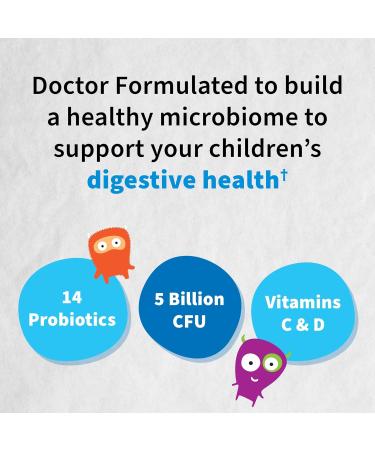 Organic Kids+ Probiotics with Vitamin C & D - Berry Cherry Flavor  30 Chewables - Gluten  Dairy & Soy Free Immune & Digestive Health Supplement by Garden of Life - Buy Online on GoSupps.com