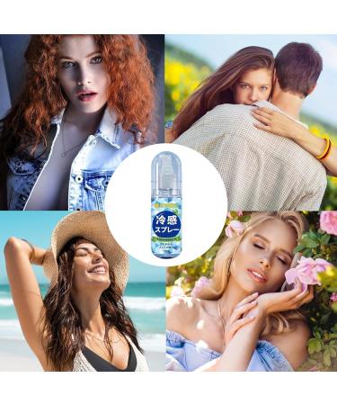 Cooling Mist Spray Skin Summer Spray Peppermint Cooling Mist Cool Spray Hydrating Cool Spray Bottle for summer Hot Flash Relief Spray(50g) - Buy Online on GoSupps.com