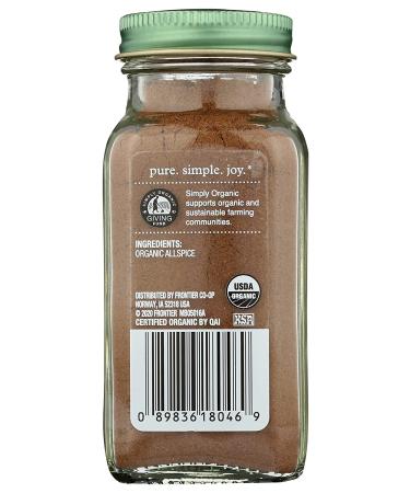 Simply Organic Allspice 2.57 oz - Certified Organic Spice Blend - Buy Online on GoSupps.com