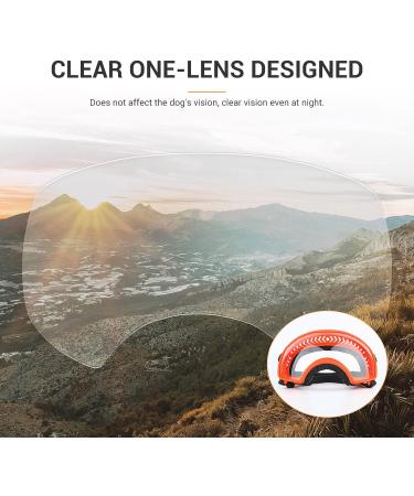 Namsan Dog Glasses - UV Protection Sunglasses for Large Dogs | Adjustable Band & Sponge-Nose Pad - Orange - Buy Online on GoSupps.com