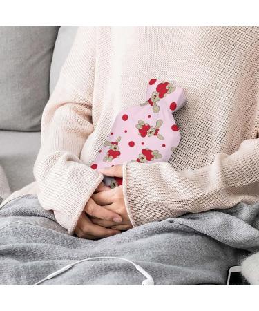 Rabbit Hot Water Bottle with Plush Cover - Hand Warmer for Adults & Children | 26.5x15.3cm - International Shipping Available - Buy Online on GoSupps.com