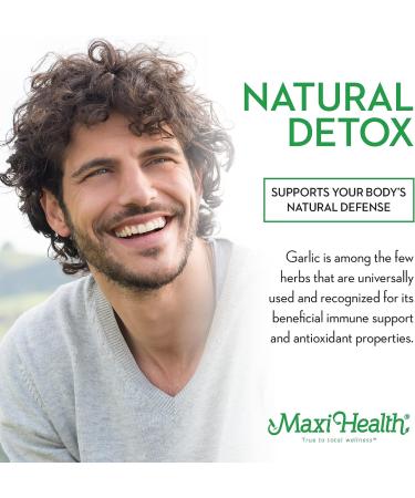 Maxi Health Maxi Biotic Aged Garlic Extract Capsules (90 Count) with Spirulina, Echinacea, Oregano, and Enzymax | Antioxidant Garlic Supplement - 90 Count - Buy Online on GoSupps.com
