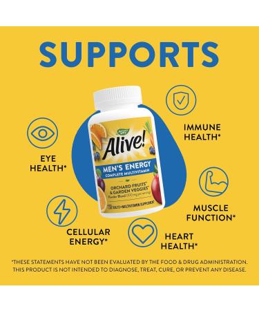 Nature's Way Alive! Complete Energy Multivitamin for Men - High Potency B-Vitamins - 130 Tablets - Buy Online on GoSupps.com
