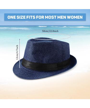 10 Pcs Classic Fedora Hats for Men and Women - Gangster Cap, 1920s Party Accessories - Buy Online on GoSupps.com