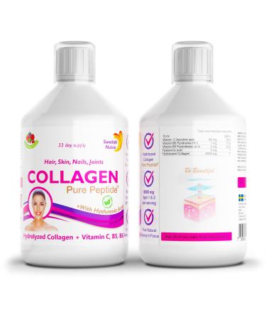 Swedish Nutra Collagen 5000 mg Premium Anti-Aging Liquid Formula