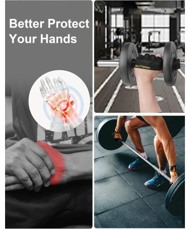 Kutook Fitness Gloves for Strength Training | Breathable Weightlifting Gloves for Men & Women | Optimal Grip & Comfort for Gym & Cross Training - Buy Online on GoSupps.com