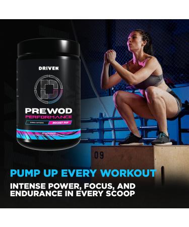 Driven PREWOD Energy Drink Powder 25 Servings - Pre-Workout Supplement wit- Boosts Energy Focus Strength & Endurance for High-Intensity Training (Performace Rocket Pop) Rocket Pop 10.9 Ounce (Pack of 1) - Buy Online on GoSupps.com