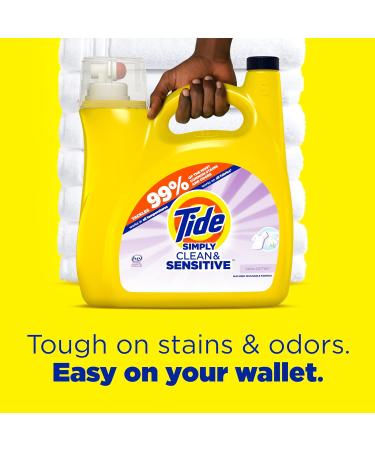 Buy Tide Simply Clean & Sensitive Laundry Detergent - Cool Cotton Scent 89 Loads 117 fl oz | Fast International Shipping - Buy Online on GoSupps.com