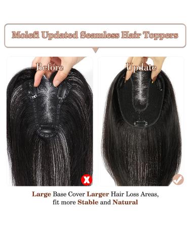 Molefi Upgraded Dark Brown Lace Base Hair Topper - Real Human Hair Extension for Women - Buy Online on GoSupps.com
