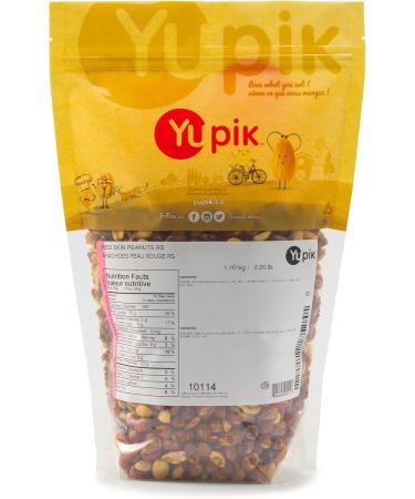 Yupik Roasted Salted Red Skin Peanuts 1 kg 6 Count Kosher Vegan Nuts with Skins Seasoned Nuts Crunchy Savory Snacks Source of Fiber Protein Snacks 6 kg - Buy Online on GoSupps.com