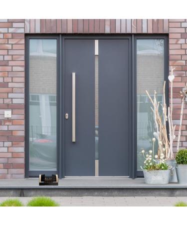 Relaxdays Scraper with Surrounding Outdoor Shoe Brush Robust Bristles Floor-Mount Black/Natural 40% Iron Wood 30% Plastic 1 Piece - Buy Online on GoSupps.com