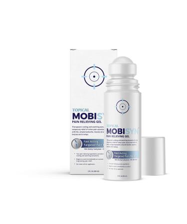 Mobisyn Topical Joint Relief Roller with Methyl Salicylate & Menthol Glucosamine 3 oz. Arnica Gel Pain Relieving Gel