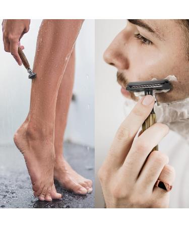 Bambaw Classic Silver Safety Razor | Bamboo Double Edge Shaving Razor for Men and Women | Reusable Single Blade Razor - Buy Online on GoSupps.com