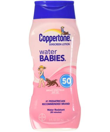 Coppertone WaterBabies Sunscreen Lotion SPF 50 8 oz