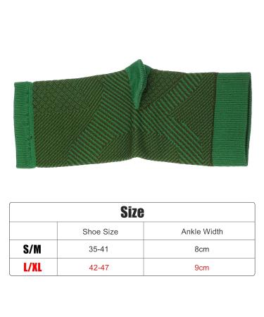 VOCOSTE Ankle Compression Sleeve Socks - Foot Brace for Men & Women | Achilles Tendon Support | Size L/XL - Green Brown - Buy Online on GoSupps.com
