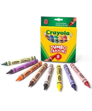 Crayola Jumbo Crayons  8 Toddler Crayons  Assorted Colors