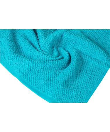 Living Fashions Popcorn Weave Washcloths Set of 8 - Exfoliating 100% Cotton Cloths for Hands, Body, Face - Size 12X12 - Teal, Cream, Taupe - Buy Online on GoSupps.com