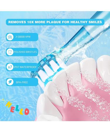 7AM2M Sonic Electric Toothbrush for Adults and Kids - 6 Brush Heads, 6 Modes, Smart Timer - Fast Rechargeable Toothbrush (Blue) - Buy Online on GoSupps.com