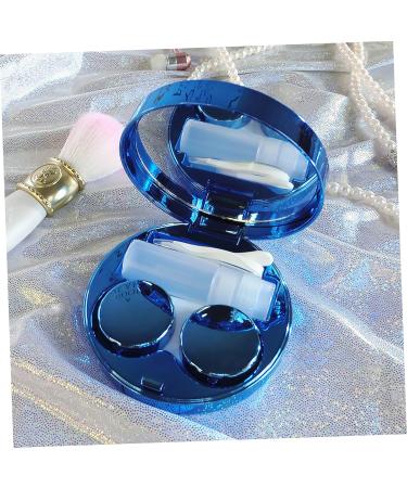JECOMPRIS Contact Lens Case - Travel Organizer Blue (7.5x3cm) | Durable & Compact Eye Accessories for International Shipping - Buy Online on GoSupps.com