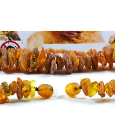 AmberPetCare Raw Baltic Amber Necklace for Dogs & Cats Natural Healing & Style - Buy Online on GoSupps.com