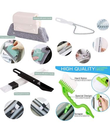 8Pcs Groove Cleaning Tools|Window Groove Cleaning Brush Hand-held Tool Complete Multipurpose Sponge Assorted Cleaning Brush Kit for Air Conditioner Keyboard Car Home and Kitchen Supplies 8Pcs* A A 8pcs* - Buy Online on GoSupps.com
