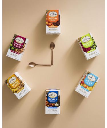 Twinings Nourish Herbal Tea - Beetroot, Orange & Ginger - Caffeine Free - 18 Tea Bags (1.27 oz) - Buy Online on GoSupps.com
