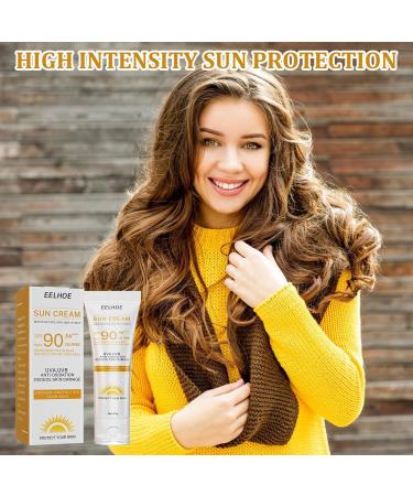 Suncream Suncream For High Sun Protection Spf 90 Face Moisturiser Sun Block Reduces Risk Of Sun Allergies For Outdoor Sun Cream Factor Can Effectively Isolate Ultraviolet Rays - Buy Online on GoSupps.com