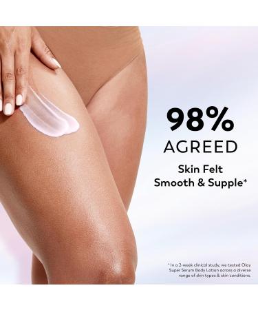 Olay Super Serum Body Cream for Dry Skin, 24hr Long Lasting Hydration, 5+ Ingredient Serum Complex for Bright Even Firm Luminous Skin, Sweet Vanilla & Soft Wood Scent,10 fl oz Sweet Vanilla & Soft Wood 10 Fl Oz (Pack of 1) - Buy Online on GoSupps.com