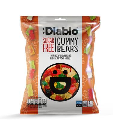 Diablo Gummy Bears | Sugar Free | Sweetened with Stevia | Gummy Sweets | Diabetic Hamper Available - Perfect for Gifting | 75g (Pack Of 3) - Buy Online on GoSupps.com
