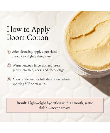 BOOM! by Cindy Joseph Boom Cotton- Shine Control Moisturizer- Organic Cruelty-Free Natural All-Day Facial Moisturizer for Mature and Sensitive Skin 2 oz - Buy Online on GoSupps.com