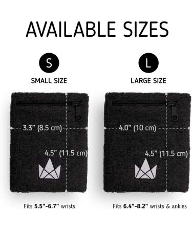 The Friendly Swede Welding Band 2 Set - Adjustable Wristband & Zip Pocket Bracelet for Welding | Black (14-17 cm) - International Shipping Available - Buy Online on GoSupps.com
