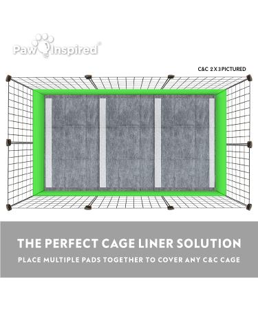 Paw Inspired Disposable Guinea Pig Cage Liners | Bamboo Charcoal Odor Control | Super Absorbent Pee Pads for Small Animals | 24 Count - Buy Online on GoSupps.com