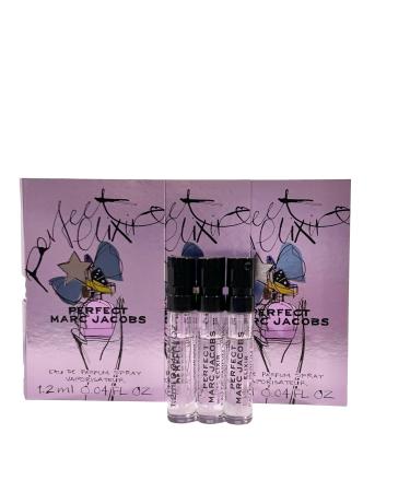 Marc Jacobs Perfect ELIXIR Sample Women Perfume Spray EDT Vials 1.2 ml / 0.04 oz - set of 3