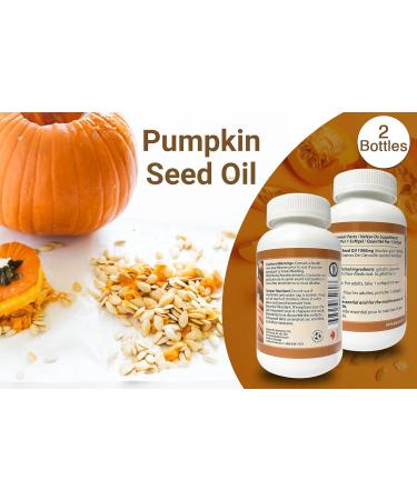 Pumpkin Seed Oil 1000mg 180s 2 bottles by Total Natural Men And Sex Health Care Supports Healthy Prostate And Urinary Control Made In Canada - Buy Online on GoSupps.com