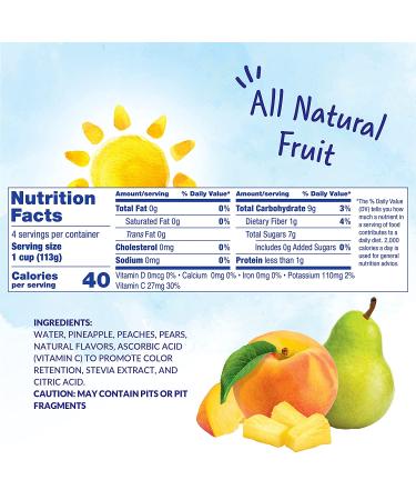 Dole No Sugar Added Mixed Fruit Cups - 24 Pack, 4 Oz Each | Gluten Free Healthy Snack in Water - Buy Online on GoSupps.com