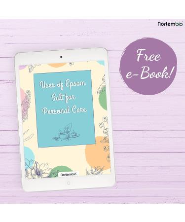 Nortembio Epsom Salt 6 kg - Hydrated with Vitamin C & E for Body Care Includes E-Book on Roses & Strawberries - Shop Internationally! - Buy Online on GoSupps.com