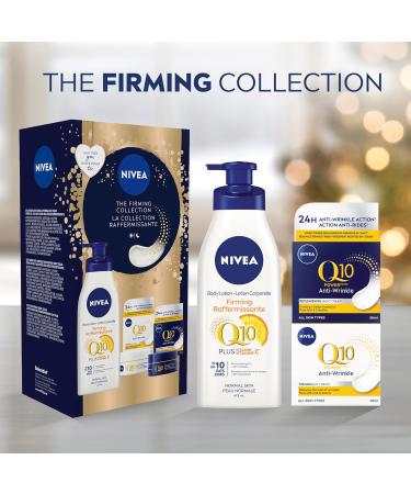 NIVEA The Firming Collection With Q10 Holiday Gift Set for Visibly Firmer Skin Includes Anti-Wrinkle Day Cream Night Cream and Firming Body Lotion 3-Piece Skin Care Set - Buy Online on GoSupps.com