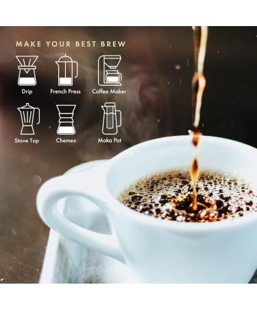 Sollo Slim Decaf Ground Coffee - Infused Blend Dark Roast Bold & Smooth 100% Arabica Specialty Grounds 12 oz - Buy Online on GoSupps.com