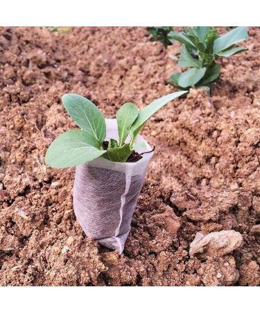 Saterkali 100Pcs Planting Bag High Performance Easy to Use Degradable Nursery Bag for Planting 18cm x 20cm 4X-Large - Buy Online on GoSupps.com