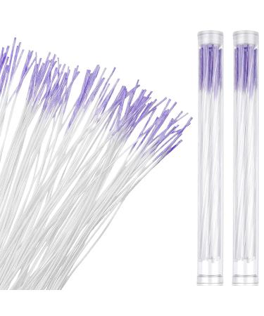 180-Piece Earrings Hole Cleaner Kit - Rose Fragrance, Odor Removal, Ear Care, Piercing Floss, Disposable Aftercare, Purple - Buy Online on GoSupps.com