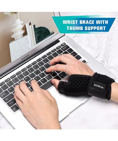 Thumb Splint Brace - Reversible Wrist & Thumb Support for Trigger Thumb, Arthritis, Tendonitis - Universal Size for Men & Women - Buy Online on GoSupps.com
