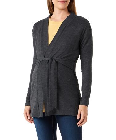 Noppies Maternity Women's Cardigan Pittsboro Long Sleeve Sweater Grey Melange-P806 XL