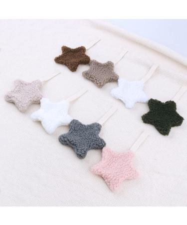 Soft Plush Star Pacifier Clip - Anti-Drop Baby Chain & Toothed Toy Holder | International Shipping Available - Buy Online on GoSupps.com