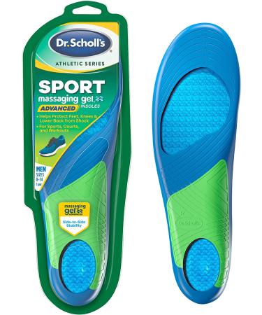 Dr. Scholl s Sport Insoles for Men's 8-14 // Superior Shock Absorption and Arch Support for Reduced Muscle Fatigue // 2 Count - Buy Online on GoSupps.com
