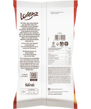  Lorenz Snack World Lorenz Naturals - Mild Pepper (Paprika) | Total Weight 95 grams - Buy Online on GoSupps.com